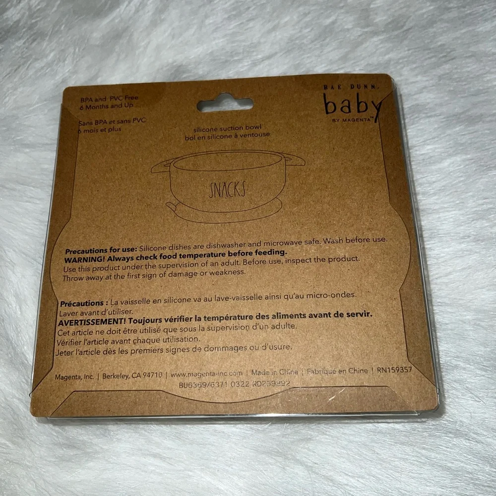 Rae Dunn Baby SNACK Silicone Suction Bowl - Picture 6 of 8